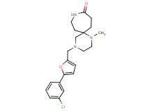 4-{[5-(3-chlorophenyl)-2-furyl]methyl}-1-methyl-1,4,9-triazaspiro[5.6]dodecan-10-one