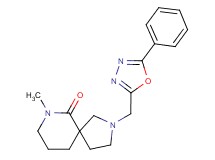 7-methyl-2-[(5-phenyl-1,3,4-oxadiazol-2-yl)methyl]-2,7-diazaspiro[4.5]decan-6-one