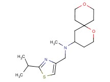 1,9-dioxaspiro[5.5]undec-4-yl[(2-isopropyl-1,3-thiazol-4-yl)methyl]methylamine