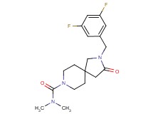 2-(3,5-difluorobenzyl)-N,N-dimethyl-3-oxo-2,8-diazaspiro[4.5]decane-8-carboxamide