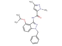 N-(1-benzyl-4-isopropoxy-1H-indazol-3-yl)-1,3-dimethyl-1H-pyrazole-5-carboxamide