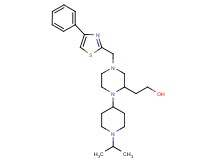 2-{1-(1-isopropyl-4-piperidinyl)-4-[(4-phenyl-1,3-thiazol-2-yl)methyl]-2-piperazinyl}ethanol