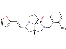 (3aS*,5S*,9aS*)-5-[(E)-2-(2-furyl)vinyl]-2-(2-methylbenzyl)hexahydro-7H-pyrrolo[3,4-g]pyrrolizin-1(2H)-one