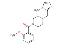 1-[(2-methoxypyridin-3-yl)carbonyl]-4-[(1-methyl-1H-imidazol-2-yl)methyl]piperazine