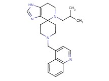 5-isobutyl-1'-(quinolin-4-ylmethyl)-1,5,6,7-tetrahydrospiro[imidazo[4,5-c]pyridine-4,4'-piperidine]