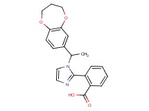 2-{1-[1-(3,4-dihydro-2H-1,5-benzodioxepin-7-yl)ethyl]-1H-imidazol-2-yl}benzoic acid