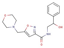 N-(2-hydroxy-2-phenylethyl)-5-(morpholin-4-ylmethyl)isoxazole-3-carboxamide