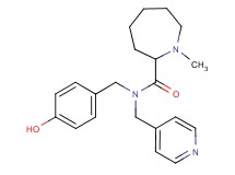 N-(4-hydroxybenzyl)-1-methyl-N-(4-pyridinylmethyl)-2-azepanecarboxamide