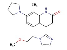 4-[1-(2-methoxyethyl)-1H-imidazol-2-yl]-8-methyl-7-pyrrolidin-1-yl-3,4-dihydroquinolin-2(1H)-one