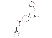 2-(tetrahydro-2-furanylmethyl)-8-[3-(3-thienyl)propanoyl]-2,8-diazaspiro[4.5]decan-3-one