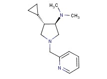 rel-(3R,4S)-4-cyclopropyl-N,N-dimethyl-1-(2-pyridinylmethyl)-3-pyrrolidinamine dihydrochloride