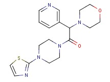 4-{2-oxo-1-pyridin-3-yl-2-[4-(1,3-thiazol-2-yl)piperazin-1-yl]ethyl}morpholine