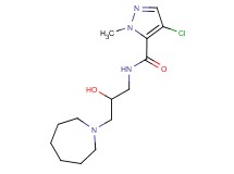 N-(3-azepan-1-yl-2-hydroxypropyl)-4-chloro-1-methyl-1H-pyrazole-5-carboxamide