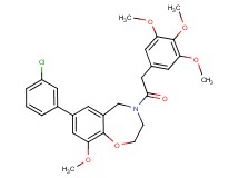 7-(3-chlorophenyl)-9-methoxy-4-[(3,4,5-trimethoxyphenyl)acetyl]-2,3,4,5-tetrahydro-1,4-benzoxazepine