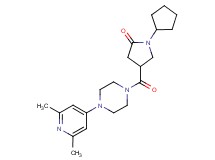 1-cyclopentyl-4-{[4-(2,6-dimethyl-4-pyridinyl)-1-piperazinyl]carbonyl}-2-pyrrolidinone