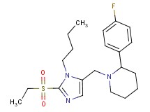 1-{[1-butyl-2-(ethylsulfonyl)-1H-imidazol-5-yl]methyl}-2-(4-fluorophenyl)piperidine