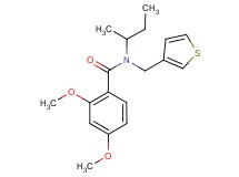 N-(sec-butyl)-2,4-dimethoxy-N-(3-thienylmethyl)benzamide