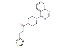 4-{4-[3-(3-thienyl)propanoyl]-1-piperazinyl}quinazoline