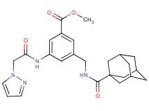 methyl 3-{[(1-adamantylcarbonyl)amino]methyl}-5-[(1H-pyrazol-1-ylacetyl)amino]benzoate