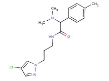 N-[3-(4-chloro-1H-pyrazol-1-yl)propyl]-2-(dimethylamino)-2-(4-methylphenyl)acetamide