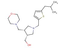 [(3R*,4R*)-1-[(5-isobutyl-2-thienyl)methyl]-4-(morpholin-4-ylmethyl)pyrrolidin-3-yl]methanol