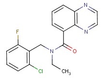 N-(2-chloro-6-fluorobenzyl)-N-ethylquinoxaline-5-carboxamide