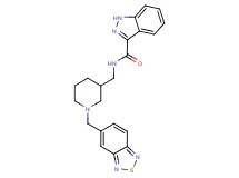 N-{[1-(2,1,3-benzothiadiazol-5-ylmethyl)-3-piperidinyl]methyl}-1H-indazole-3-carboxamide