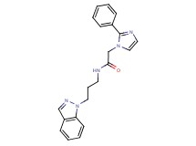 N-[3-(1H-indazol-1-yl)propyl]-2-(2-phenyl-1H-imidazol-1-yl)acetamide