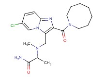 N~2~-{[2-(azocan-1-ylcarbonyl)-6-chloroimidazo[1,2-a]pyridin-3-yl]methyl}-N~2~-methylalaninamide