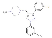 1-{[3-(3-fluorophenyl)-1-(3-methylphenyl)-1H-pyrazol-4-yl]methyl}-4-methylpiperazine
