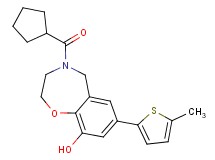4-(cyclopentylcarbonyl)-7-(5-methyl-2-thienyl)-2,3,4,5-tetrahydro-1,4-benzoxazepin-9-ol
