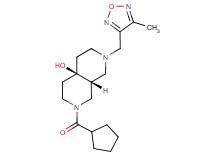 (4aR*,8aR*)-2-(cyclopentylcarbonyl)-7-[(4-methyl-1,2,5-oxadiazol-3-yl)methyl]octahydro-2,7-naphthyridin-4a(2H)-ol