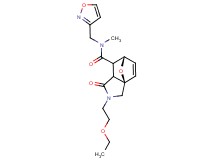 (3aR*,6S*)-2-(2-ethoxyethyl)-N-(isoxazol-3-ylmethyl)-N-methyl-1-oxo-1,2,3,6,7,7a-hexahydro-3a,6-epoxyisoindole-7-carboxamide