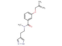 N-methyl-3-[(2-methylprop-2-en-1-yl)oxy]-N-[2-(1H-pyrazol-4-yl)ethyl]benzamide