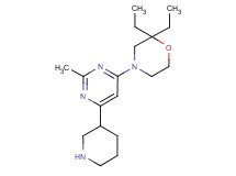 2,2-diethyl-4-(2-methyl-6-piperidin-3-ylpyrimidin-4-yl)morpholine