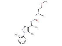 2-[(2-methoxyethyl)(methyl)amino]-N-{1-[5-methyl-1-(2-methylphenyl)-1H-pyrazol-4-yl]ethyl}acetamide