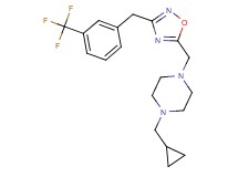 1-(cyclopropylmethyl)-4-({3-[3-(trifluoromethyl)benzyl]-1,2,4-oxadiazol-5-yl}methyl)piperazine
