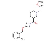 1-(2-furylmethyl)-3-({3-[(2-methylbenzyl)oxy]-1-azetidinyl}carbonyl)piperidine
