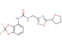 N-(2,2-difluoro-1,3-benzodioxol-4-yl)-N'-{[5-(tetrahydrofuran-2-yl)-1,2,4-oxadiazol-3-yl]methyl}urea