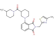 4-{3-[(3-methyl-1-piperidinyl)carbonyl]-1-piperidinyl}-2-[(4-methyl-1,3-thiazol-2-yl)methyl]-1H-isoindole-1,3(2H)-dione