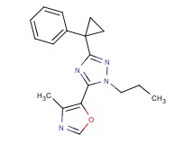 5-(4-methyl-1,3-oxazol-5-yl)-3-(1-phenylcyclopropyl)-1-propyl-1H-1,2,4-triazole