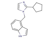 4-[(2-cyclopentyl-1H-imidazol-1-yl)methyl]-1H-indole
