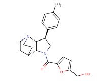 (5-{[(2R*,3S*,6R*)-3-(4-methylphenyl)-1,5-diazatricyclo[5.2.2.0~2,6~]undec-5-yl]carbonyl}-2-furyl)methanol