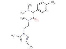 2-(dimethylamino)-N-[2-(3,5-dimethyl-1H-pyrazol-1-yl)ethyl]-N-methyl-2-(4-methylphenyl)acetamide