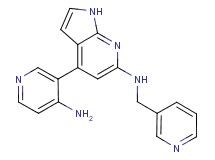 4-(4-aminopyridin-3-yl)-N-(pyridin-3-ylmethyl)-1H-pyrrolo[2,3-b]pyridin-6-amine