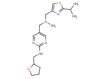 5-{[[(2-isopropyl-1,3-thiazol-4-yl)methyl](methyl)amino]methyl}-N-(tetrahydrofuran-2-ylmethyl)pyrimidin-2-amine