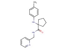 1-[(4-methylphenyl)amino]-N-(pyridin-2-ylmethyl)cyclopentanecarboxamide