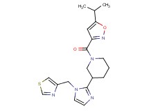 1-[(5-isopropylisoxazol-3-yl)carbonyl]-3-[1-(1,3-thiazol-4-ylmethyl)-1H-imidazol-2-yl]piperidine
