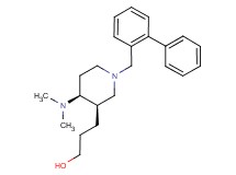 3-[(3R*,4S*)-1-(biphenyl-2-ylmethyl)-4-(dimethylamino)piperidin-3-yl]propan-1-ol