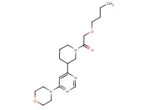 4-{6-[1-(butoxyacetyl)-3-piperidinyl]-4-pyrimidinyl}morpholine